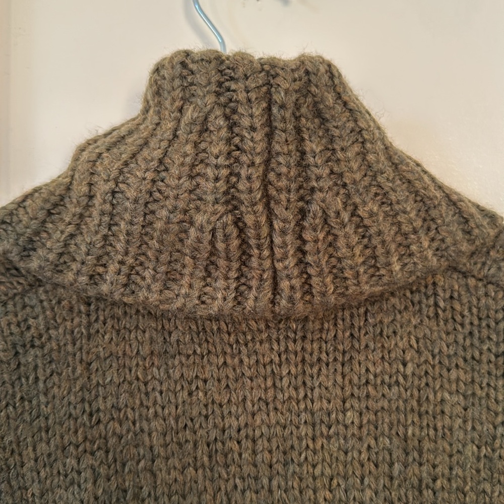 Madewell Somervell Modern Cable Turtleneck Sweater Size S - Picture 7 of 9